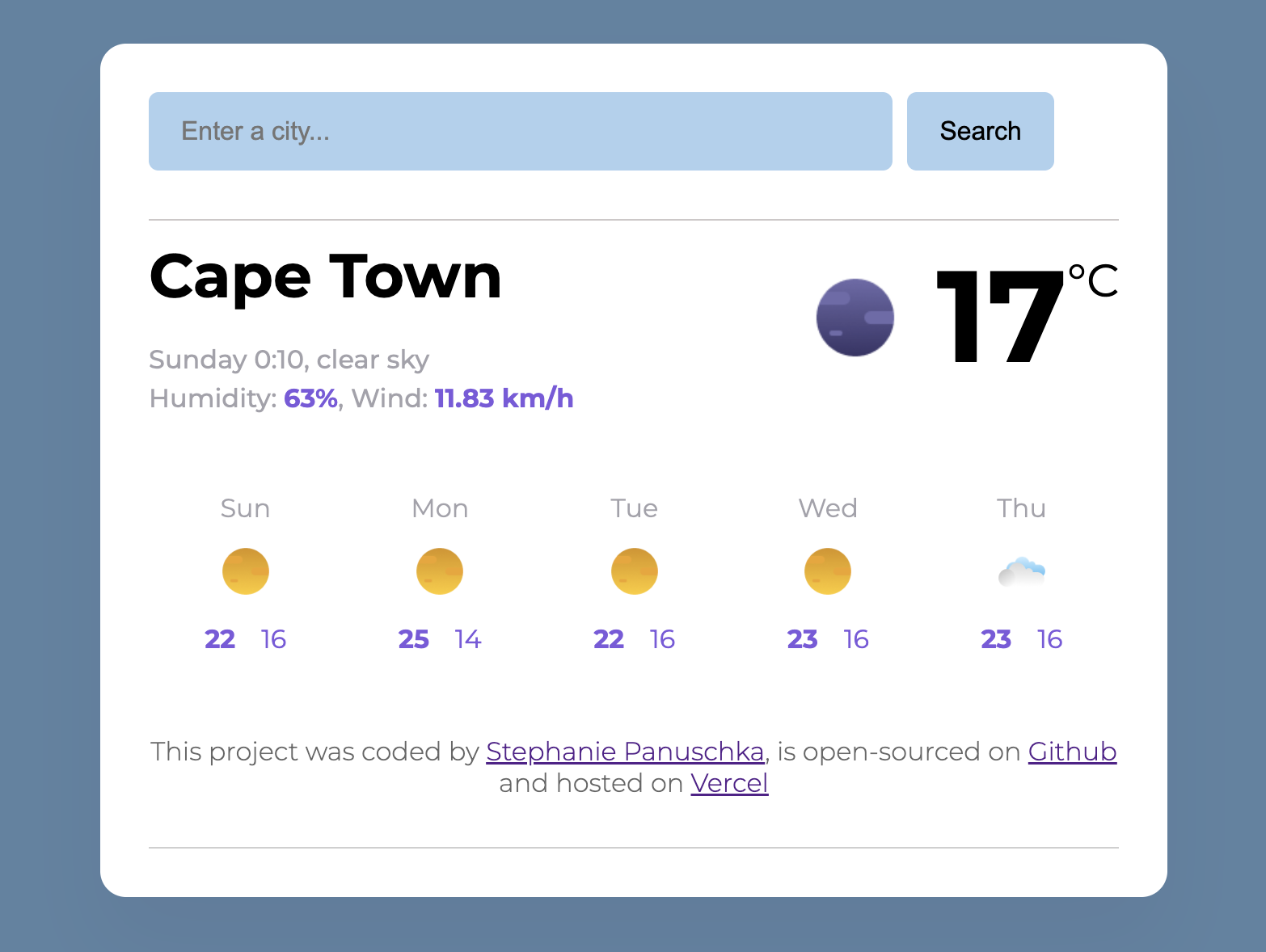 weather project prewiev